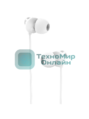 Проводные наушники Borofone BM35 Farsighted серебро, внутриканальные, Jack 3.5 мм