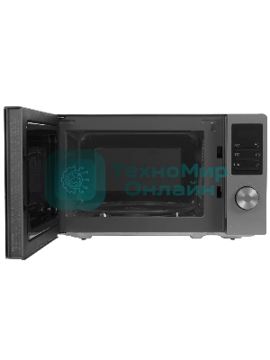 Микроволновая печь Gorenje MO20A3T4 серый/черный, 20 л, 700 Вт, переключатели - поворотный механизм