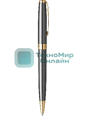Ручка шариковая Parker Sonnet Grey Core GT (2213679) M, черные чернила, подарочная коробка