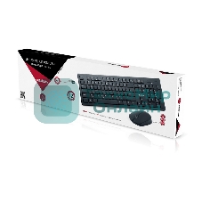 Комплект клавиатура+мышь Smartbuy 206368AG беспроводной, USB, 1600 DPI, чёрный