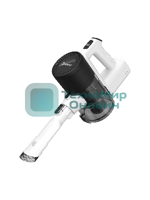 Пылесос вертикальный Libhof VCD-3235 PRO белый/черный, питание от аккумулятора, 350 Вт, уборка суxая/влажная, пылесборник 0.6 л