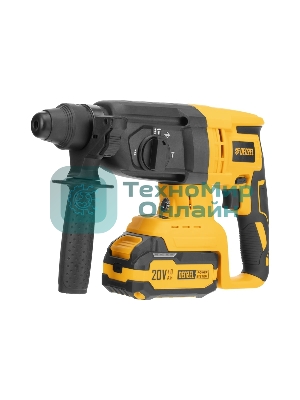 Перфоратор Denzel RHH-BL-20-28, SDS-plus, 20 В, 3 Дж, от аккумулятора