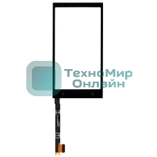 Сенсорное стекло (тачскрин) для HTC One mini, черное