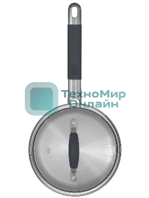 Ковш Rondell Stern RDS-008, 1.9л, с крышкой 16см, серый