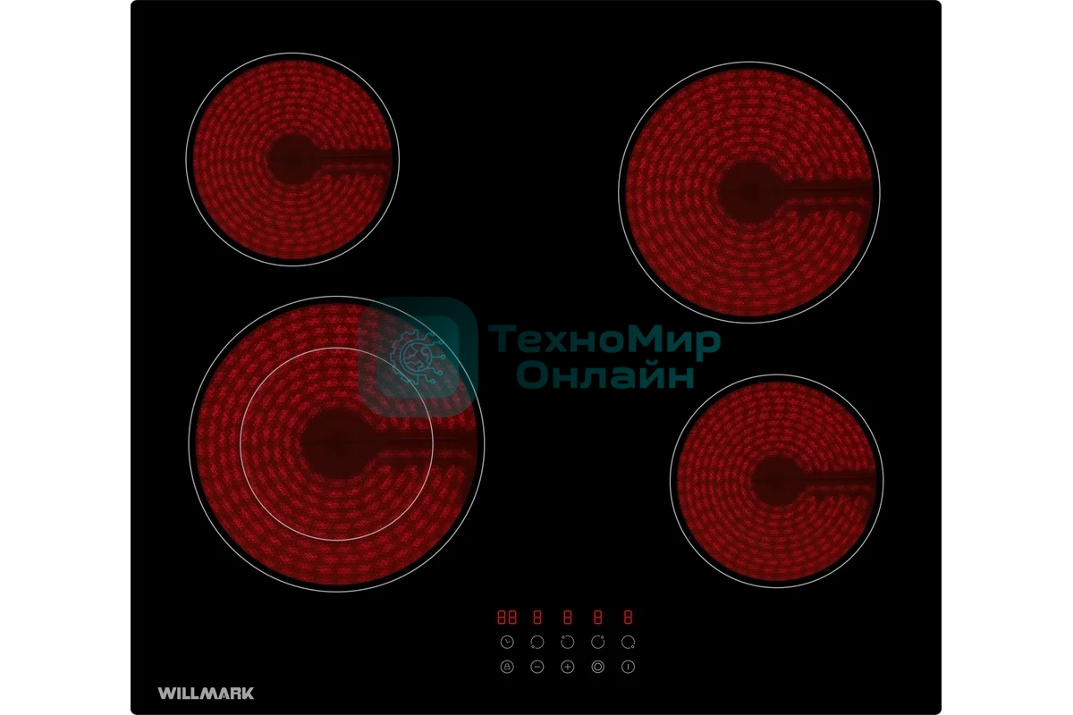 Электрическая варочная панель Willmark WCH-4602R независимая, черный
