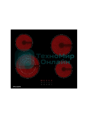 Электрическая варочная панель Willmark WCH-4602R независимая, черный