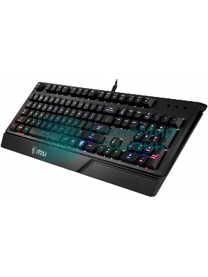 Клавиатура проводная MSI VIGOR GK20 RU черный USB Multimedia for gamer LED (подставка для запястий)