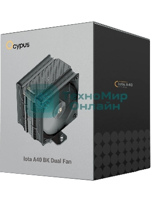 Кулер для процессора Ocypus Iota A40 BK Dual Fan Black (Iota-A40-BK2NNWD00X-GL)