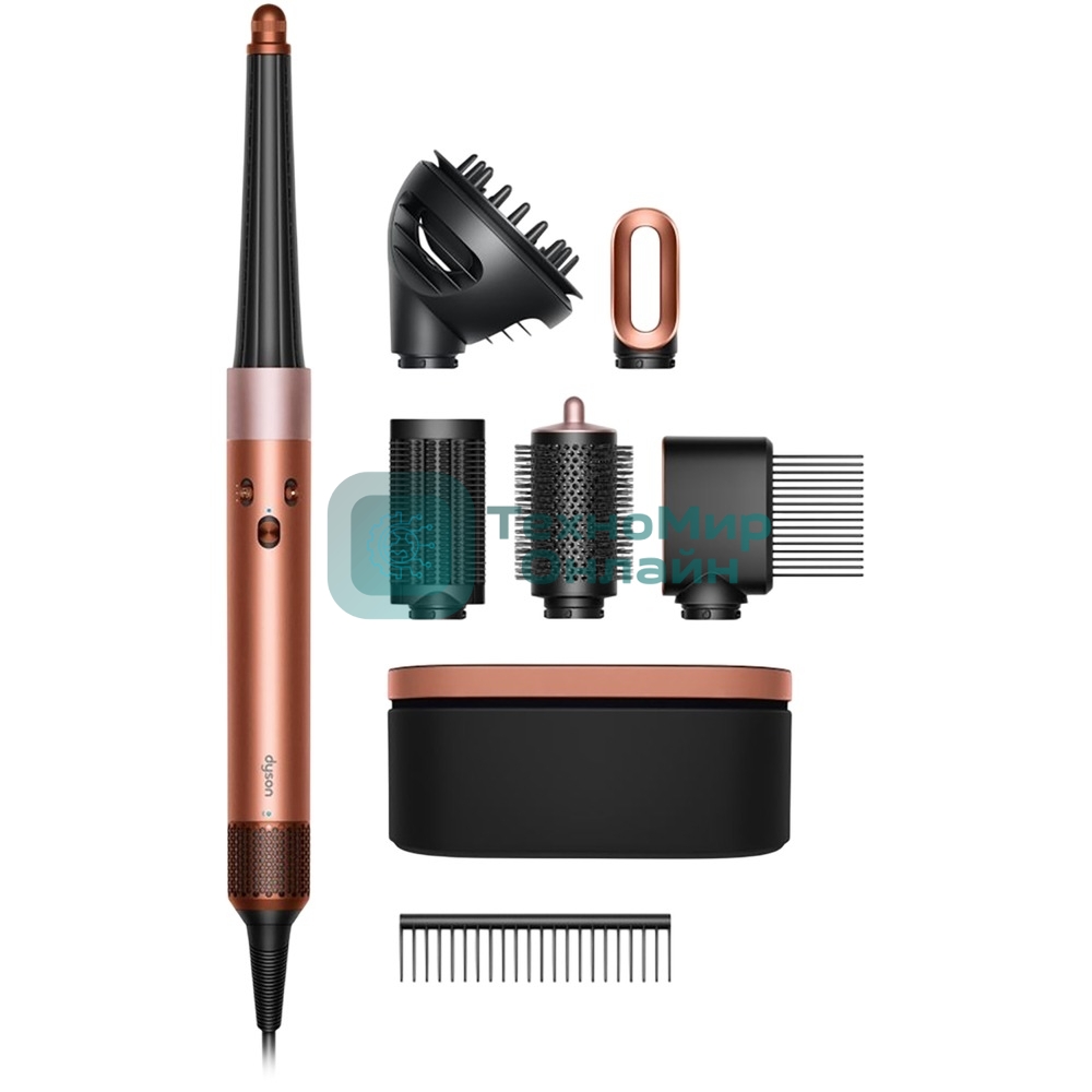 Мультистайлер Dyson Airwrap ID HS08 Amber Silk (Curly+Coily) янтарный шелк, 1300 Вт, ионизация