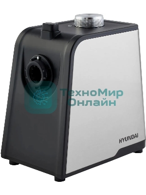 Мясорубка электрическая Hyundai HY-MG2214 серый, 1800 Вт, 2.2 кг/мин, реверс, защита от перегрузки, насадки - 4