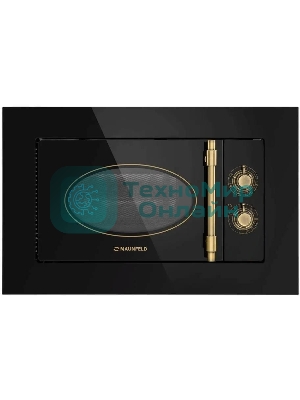 Микроволновая печь встраиваемая Maunfeld JBMO.20.5GRBG черный, 20 л, 700 Вт, переключатели - поворотный механизм