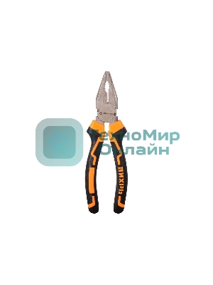 Плоскогубцы ВИХРЬ 180 мм., никелированные, двухкомпонентные рукоятки