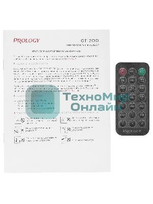 Автомагнитола Prology GT-200, 1 DIN, Bluetooth, USB Type-A, AUX, пульт ДУ