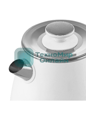 Чайник электрический Galaxy Line GL 0331, белый, пластик, 2200 Вт, 1.8 л