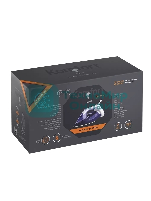 Утюг LEONORD LE-1807U фиолетовый, 2600 Вт, 28 г/мин, 1 г/удар, 350 мл