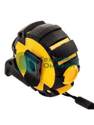 Рулетка Denzel 3м х 16мм, автоматич. фиксац., нейлон. покрытие, магнит. зацеп, двухстор. разметка