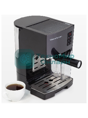 Кофеварка рожковая Zigmund & Shtain ZCM-889 черный, исп. кофе - молотый, 1.4 л, 1500 Вт. 20 бар