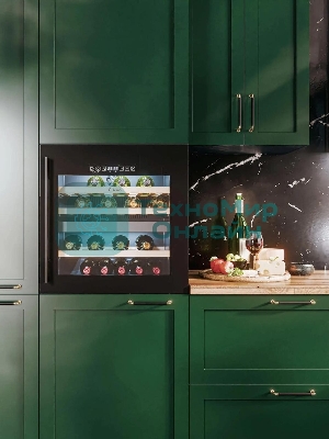 Винный шкаф LEX LWD6036BL dual zone S черный, 85 л, 2 отсека, 36 бут.