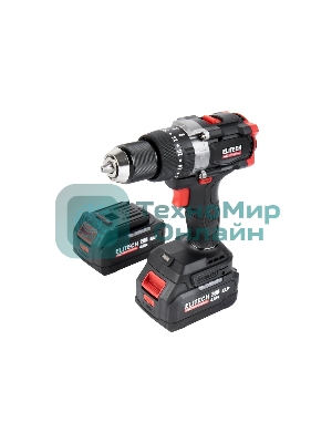 Дрель-шуруповерт Elitech CD 20BL2, 20 В, 4 Ач, 130 Нм, бесщеточный
