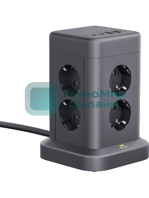 Сетевой фильтр Defender ILS 453 (3 м, 8 розеток, 2USB-A, 2USB-C)