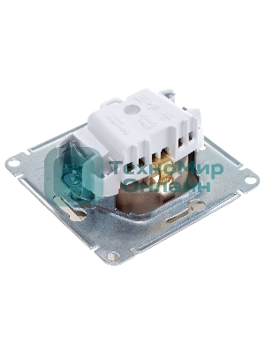 Механизм розетки 1-м СП AtlasDesign с заземл. защ. шторки 16А шампань SchE ATN000545