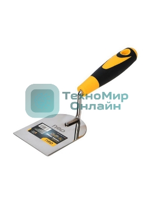 Кельма (мастерок) Deli DL509324 нержавеющая сталь, рабочая часть 60х100мм, форма 