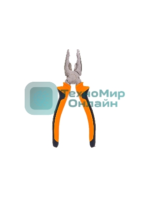 Плоскогубцы ВИХРЬ 180 мм., никелированные, двухкомпонентные рукоятки