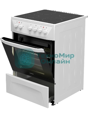 Электрическая плита Darina 1D EC141 607 W белый, конфорок 4 шт, духовка 50 л, 60 см x 85 см x 60 см