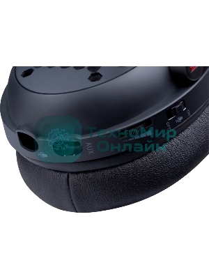 Гарнитура Redragon Diomedes чёрный/красный, проводная, USB / mini jack 3.5 мм