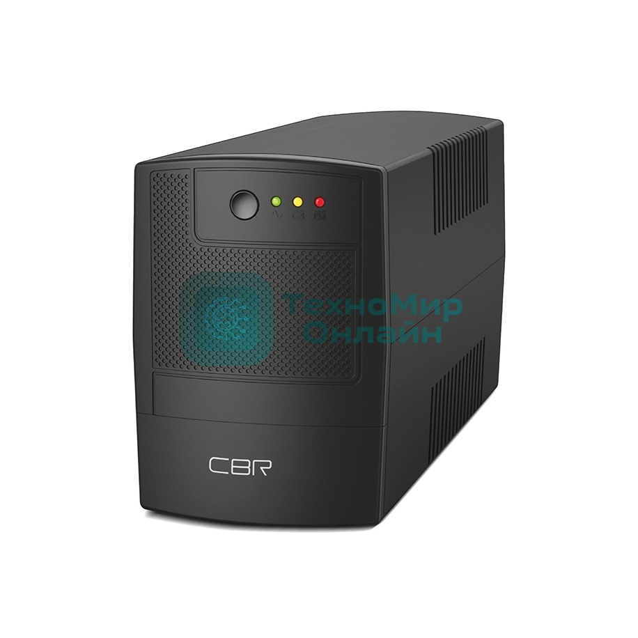 Источник бесперебойного питания CBR UPS-TWP-101J-650 / 650ВА / 390Вт / IEC 320 C13 x3 / USB Type-B / RJ11