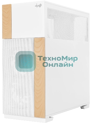 Корпус InWin F5 CS19 White, Full-Tower, белый, закалённое стекло, ARGB подсветка, 3 x 140 мм (2 спереди, 1 сзади)