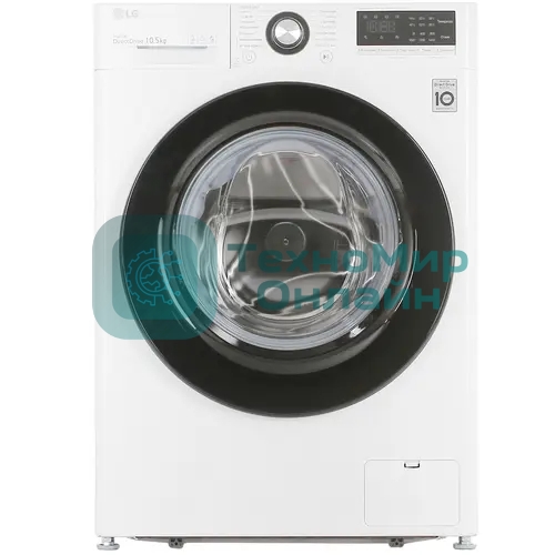 Стиральная машина LG TW4V3RS6W белый, загрузка фронтальная 10,5 кг, 1400 об/мин., класс: А