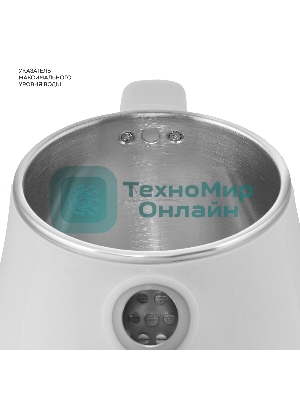 Чайник электрический Galaxy Line GL 0331, белый, пластик, 2200 Вт, 1.8 л