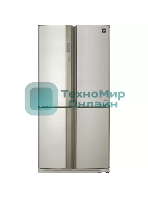 Холодильник Sharp SJ-EX93PBE бежевый трехкамерный 345/211л морозилка снизу, No Frost, Side by Side