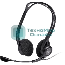 Гарнитура Logitech PC Headset 960 Stereo чёрный, проводная, USB