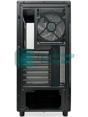 Компьютерный корпус HSPD F510, Panoramic Mid Tower, черный, TG, 0.5 SPCC, 3x120мм ARGb ATX, mATX, mITX 180/280/160мм 1x2.5