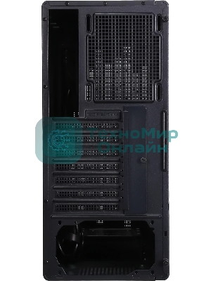 Компьютерный корпус Accord ACC-188R2 черный без БП ATX 4x120мм 1xUSB 2.0 1xUSB 3.0 1xUSB3.1 audio