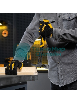 Молоток кровельщика Denzel 600 г, цельнокованый, боек с магнитом, двухкомп. обрезин. рук-ка