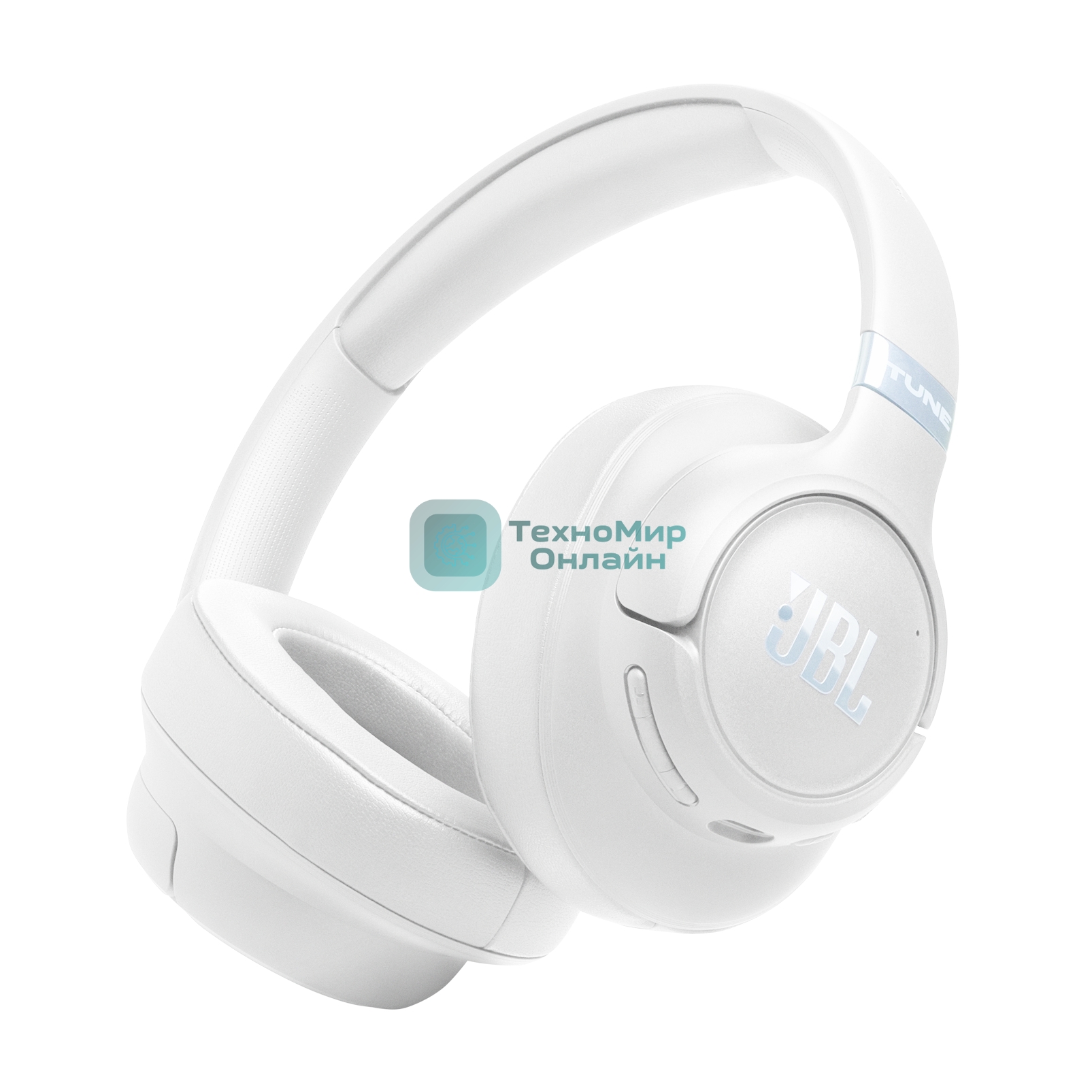 Беспроводные/проводные наушники JBL Tune 780NC белый, полноразмерные, Bluetooth + проводной, адаптивное шумоподавление