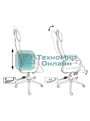 Кресло руководителя Бюрократ KB-9N/R/TW-97N красный TW-01 TW-11 сетка крестовина хром