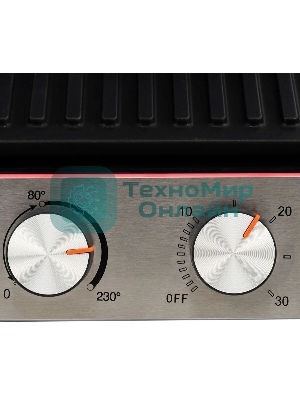 Гриль электрический Hyundai HYG-5047 2200Вт черный/черный