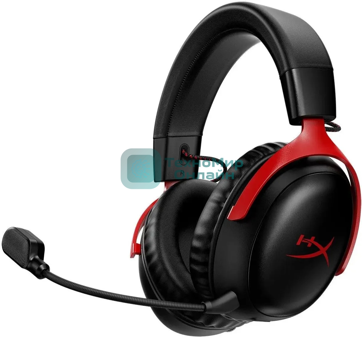 Гарнитура HyperX Cloud III чёрный-красный, беспроводная, радиоканал