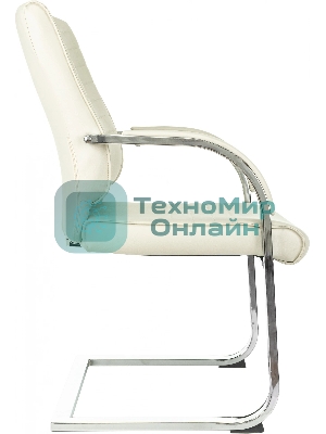 Кресло Бюрократ T-8010-LOW-V бежевый, экокожа