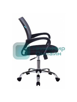 Кресло Бюрократ CH-695N/SL/DG/TW-11 темно-серый/черный, сетка, 120 кг, механизм качания