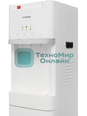 Кулер для воды Hyundai H-WD3406E, верхняя загрузка, нагрев 95 °С, охлаждение 10 °С, белый
