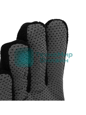 Перчатки универсальные Denzel двойные, ПВХ нанесение, размер 9