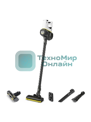 Пылесос ручной Karcher VC 4 Cordless myHome Pet 140Вт черный/белый