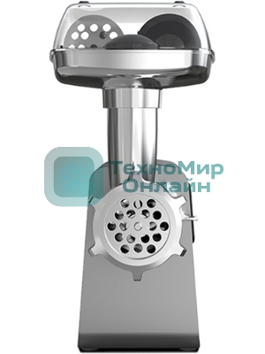 Мясорубка электрическая BQ MG2007 PREMIUM серый, 2500 Вт, 2.7 кг/мин, реверс, защита от перегрузки, насадки - 5