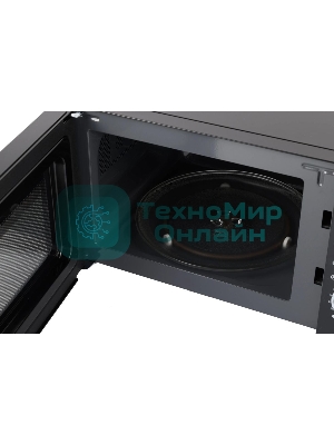 Микроволновая печь Hyundai HYM-M2058 черный, 20 л, 700 Вт, переключатели - поворотный механизм