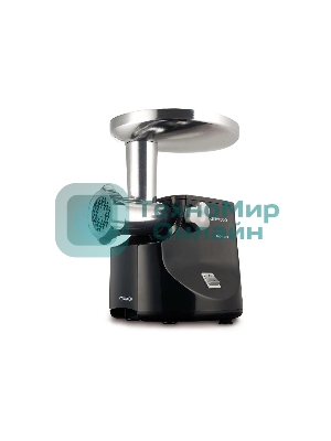 Мясорубка электрическая Kenwood MG474 черный, 1500 Вт, 1.5 кг/мин, реверс, защита от перегрузки, насадки - 6